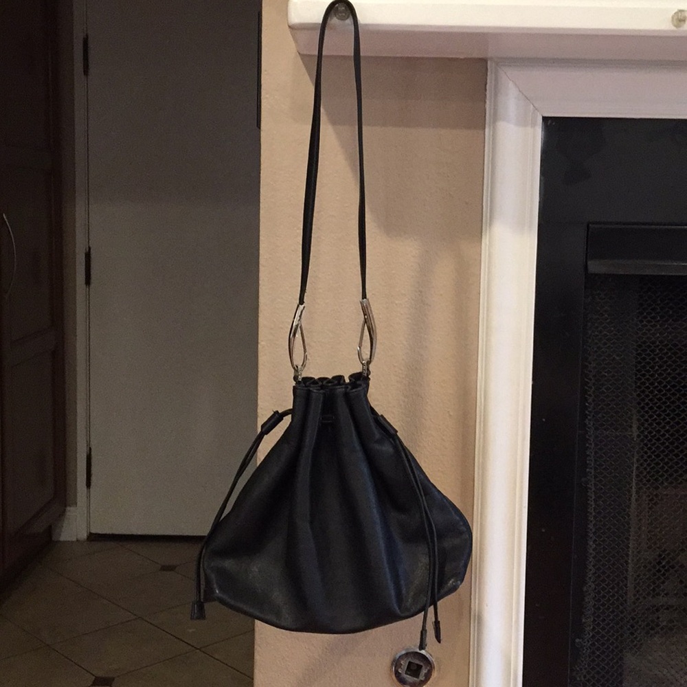 DKNY black bucket purse